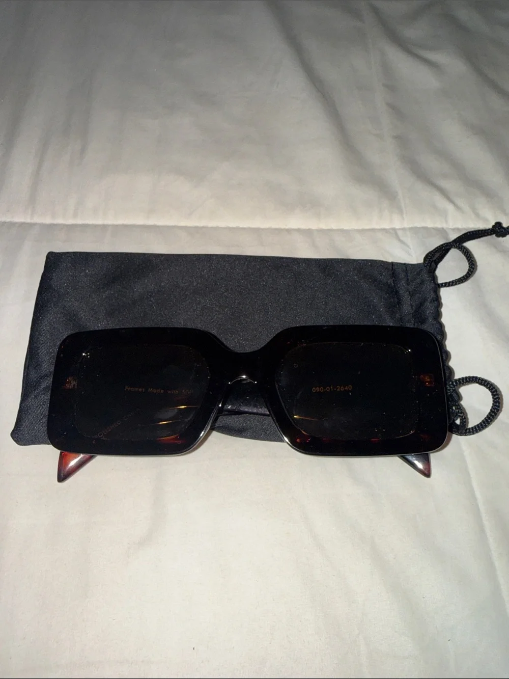 Square Oversized Tortoiseshell Sunglasses